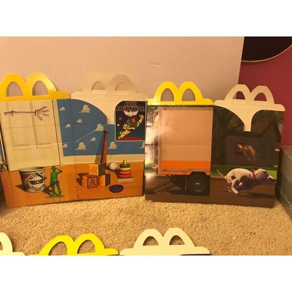 Disney's Toy Story UK McDonalds Set of 5 Happy Meal Boxes Unused, Mint - Picture 8 of 10